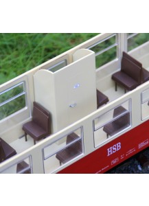3er-Set Toillettenabteil für Trainline HSB Wagen, Bausatz